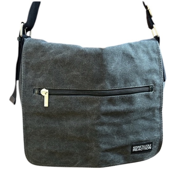 Kenneth Cole Reaction, Canvas laptop, book bag messenger bag NWOT gender neutral - Picture 3 of 17